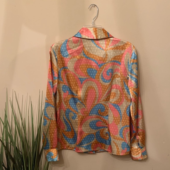 Connie Howard Vintage Style Pastel Button Down - Picture 3 of 3